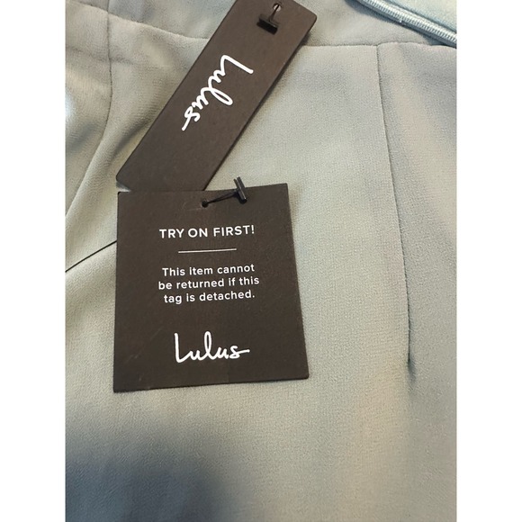 Lulus soft green XL spaghetti strap long formal - Picture 9 of 9